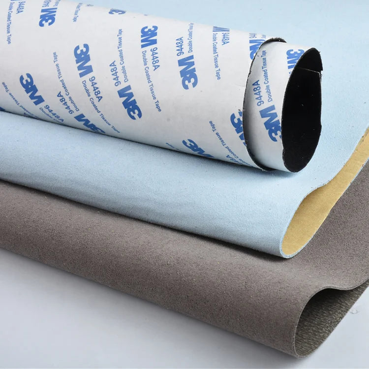 Eco-Friendly 0.4mm-1.4mm Self-Adhesive Faux Suede Leather Material Fabric PU for Sofa Garment Football Furniture Use
