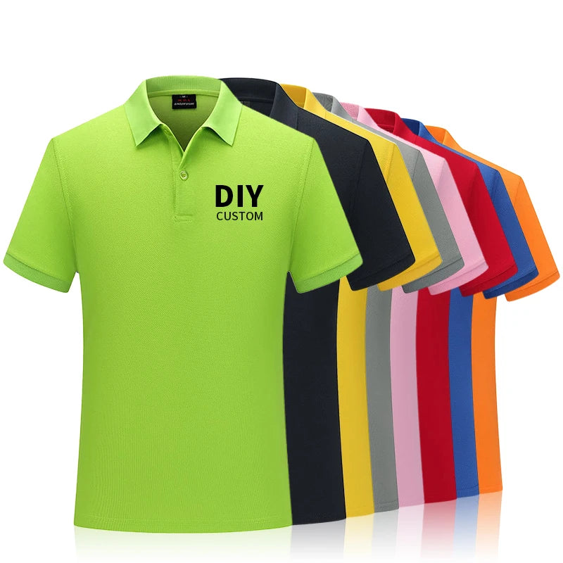Excellent Quality Heavy Weight Fabric Pique Cotton Golf Polo Shirts Over Size Men's Polo t Shirts Custom t Shirts