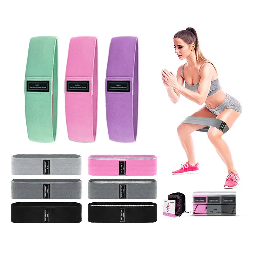 Polyester Fabric Ring Belt Hip Shaping Resistance Band Hip Resistance Band Elastic Ring Resistance Band