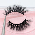 Wholesale Fluffy 100% Real Mink Lashes Private Label Custom 12-15mm Eyelashes Mink Lashes3d Mink Eyelashes