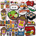 New Assorted British Food Shoe Charms Australia Clogs Bulk Pvc Custom Designer Cute Rubber Shoe Charm Pvc Charaxtee Display