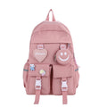 9312 Unisex Vintage Style Backpack Large Capacity Travel Computer Bag Zipper Closure Waterproof Cute Student School Backpack