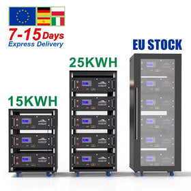 EU PL STOCK 6500+ Cycles 51.2V 100Ah 120Ah 150Ah 200Ah 300Ah 5KWH-160KWH Rack Container Solar 48V LiFePO4 Energy Storage Battery