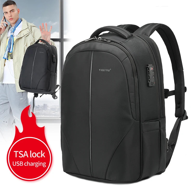 Tigernu T-B3105 3A Anti-theft Waterproof Backpack Usb Backpacks With Tsa Lock Mochilas Computer Leisure Backpack