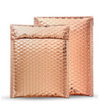 Custom Printed logo Rose Gold Mail Bag for Shipping Logistics Packaging Hologram Bubble Mailer Envelope Bag MegaBDM