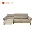 Guangdong Nordic Modern Living Room Sofa Set Comfortable L Shape Power Recliner Sofa Set