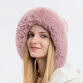 Genya Fleece Women Knit Beanie Hat for Girl Winter Ski Hat With Pompom Fashion Women Winter Knitted Hat