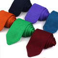 Casual Business Necktie Knitted Ties Men Solid Color 7cm Slim Neckties Wholesale Custom Logo Knitting Ties for Men Accessories