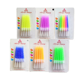 Wholesale Custom Colored Crystal Thread Spiral Smokeless Birthday Party Cake Decoration Public Number Candles