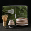 Traditional Matcha Whisk and Bowl Set Bamboo Whisk and Ceramic Bowl for Tea Matcha Set