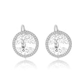 Simple Fashionable 925 Sterling Silver Tree of Life Hoop Earrings for Women Trendy Zircon Plated Silver for Weddings Parties