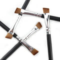 Wooden Handle Angled Eyebrow Makeup Brush to Draw Eyebrows