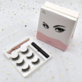 WholesaleTop Quality  Magnetic Eyelash Print Boxes  Magnetic Eyelashes with Eyeliner Full Strip Lashes with Magnetic Liquid