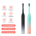Couple Adult USB Charging Toothbrush 5 Modes Waterproof Sonic Electric Toothbrush Rechargeable Smart Tooth Brush Soft Bristles