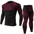 Men Compression Wear Long Sleeves Base Layer and Compression Legging With Sublimation Printed Panel Gym Wear Suit for Men