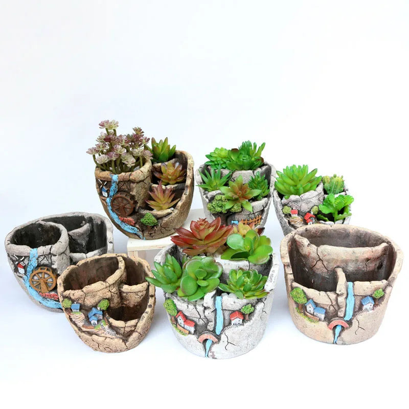 Creative Succulent Tabletop Pot Mini Succulentplanter Pots Bonsai Pot