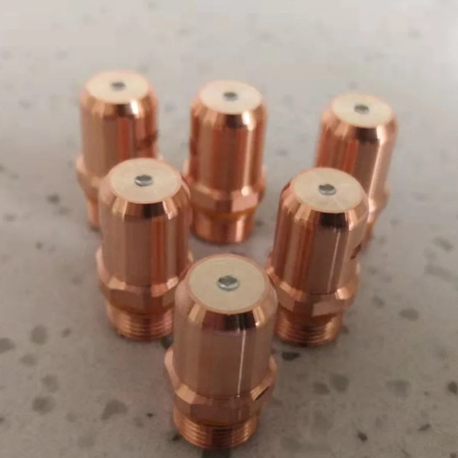 Kjellberg G032Y Cathode/Electrode Nozzle G2010Y Swirl Gas Cap G4030 Nozzle Cap G3219 Chrome-Plated Copper Threaded 0.6mm for