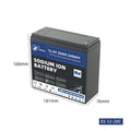 YICHEN Sodium Ion Battery Cells 12V 20Ah 12.4V 248Wh Low Temperature 3000 Cycles 3-Year Warranty Pack for Motorcycle