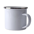 White Metal Enamel Camp Mug 11 oz Sublimation Camping Mug