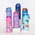 Toursun 420ml Insulated Thermos Kids Vacuum Tumbler Animals Flask Travel Mug Stainless Steel Vacuum Flask