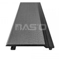 Teak Waterproof WPC Wood Plastic Composite Outdoor Wall Panel Cladding 18mm Thick Anti-Slip Brushed Technique