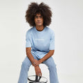 Imperio Shop Unisex Casual Soft Breathable Cotton Loose Relaxed Fit Oversized T-Shirt with O-Neck Collar in for Blue for Men
