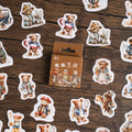 46pcs Bear Life Hand Account DIY Decorative Stickers Packaged in Box-Packed Adhesive Sealing Paste for Unique Home Decor