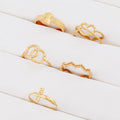 New Products Fashion 18k Gold Stainless Steel Finger Fine Jewelry Rings Engagement Customized Rings