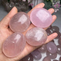 Wholesale Natural Crystals Healing Gemstones Polished Rose Quartz Crystal Palm Stone for Sale