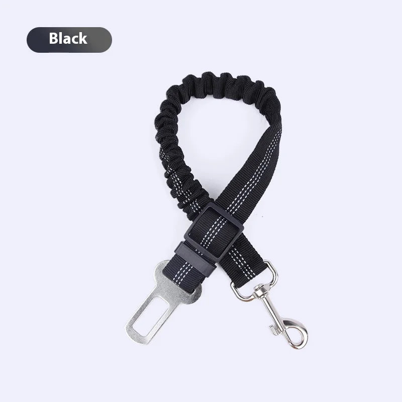 Wholesale Pet Car Seat Belt Elastic Reflective Safety Rope for Dogs Polyester Telescopic Buffer Dog Traction Rope Wholesale