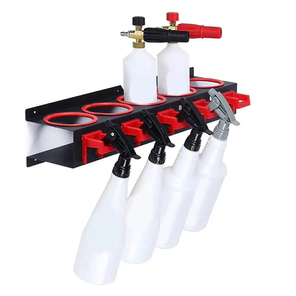 Multi-function Spray Bottle Storage Rack Car Beauty Shop Accessory Display Auto Cleaning Detailing Tools Hanger
