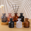 150ml White Diffuser Bottle Elegant Glass Reed Diffuser Bottle with Ceramic Reed for Aromatherapy