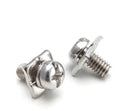 Nickel Plated Cross Pan Head Square Combination Screws With Washer