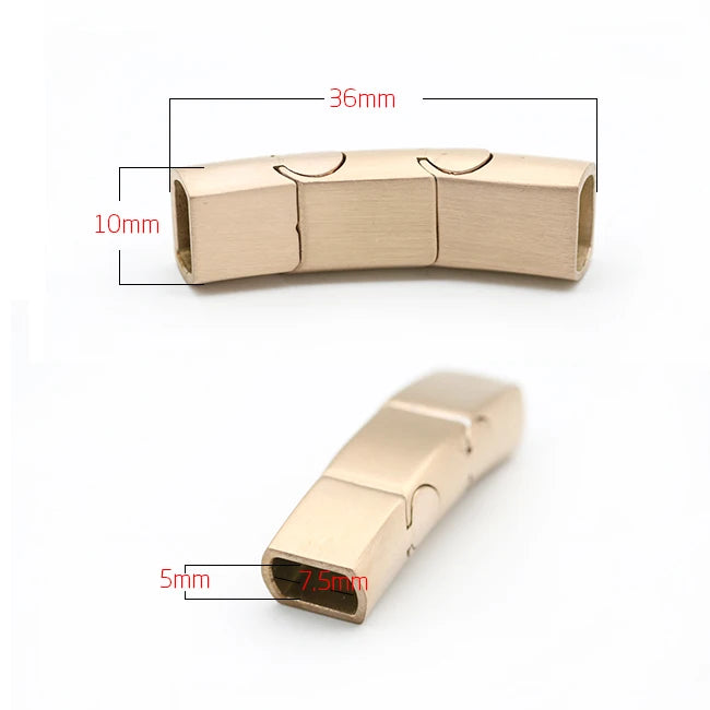 BMZ 2025 8*5mm Hole Flat Rectangular Clasp Closures for Bracelets