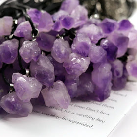 Hot Irregular Quartz Pendant Nature Stone CharmVintage Style Handmade Diy Jewelry Accessory