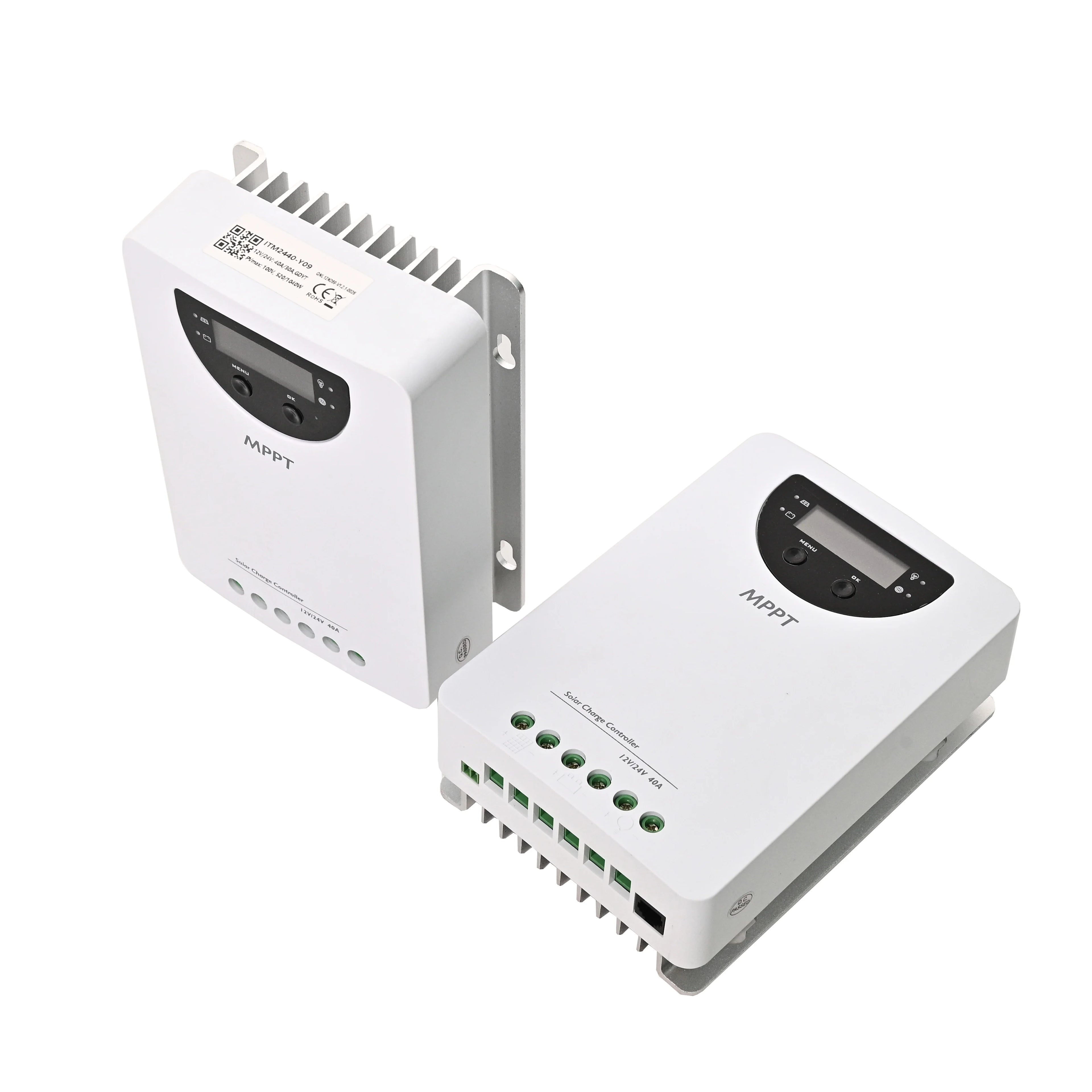 60A Solar Charge Controller LCD Display 12V/24V System Voltage for Collector Lighting Controller ROHS