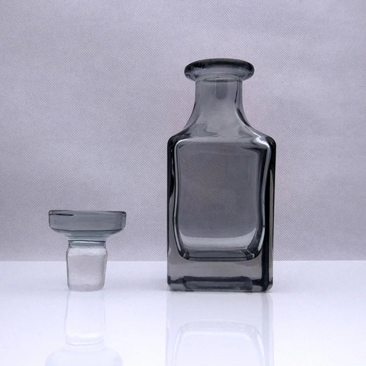 150ml Gray Black Matt Shading square Glass Decanter Perfume Display Bottle Big Volume Shop Use Bottles