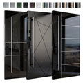 China Top Factory Luxury Stainless Steel Front Entry Doors Security Netherlands Hotel Entrance Pivot Door