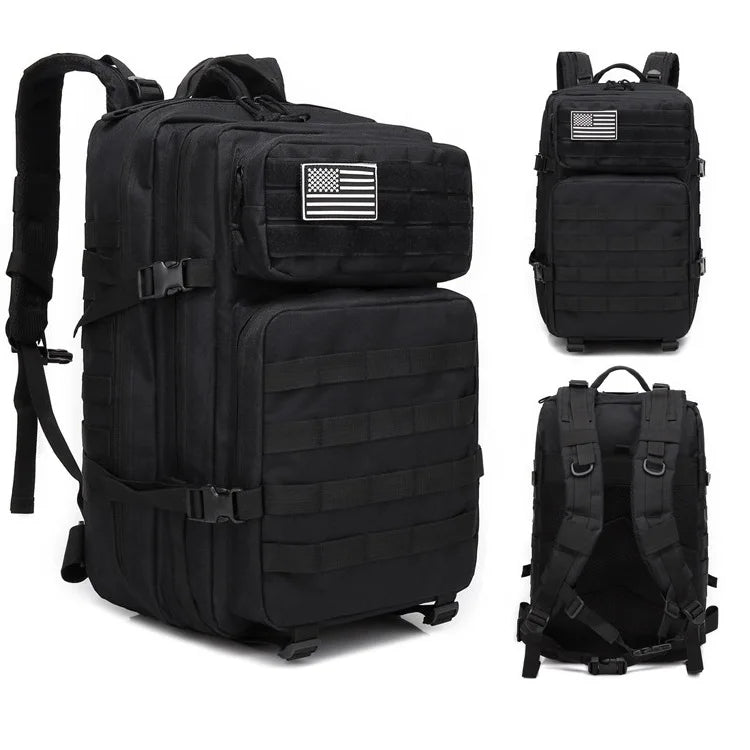 900D Oxford Tactical Backpack 45L Molle Pouch Assault Pack Camping Tactical Backpack Hiking Waterproof Outdoor Trekking Pack