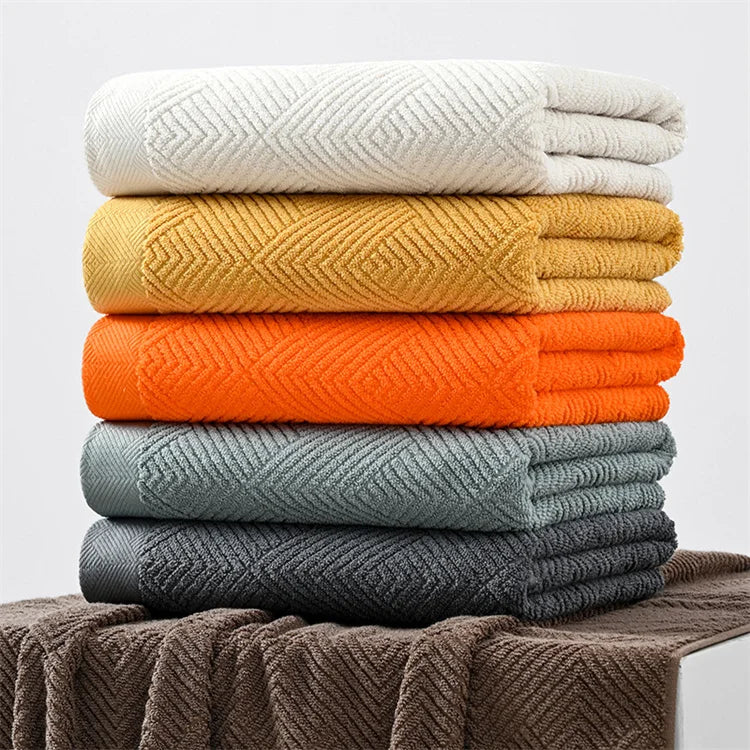 100% Cotton Thickening Towel Set Soft Highly Absorbent Bathroom Towels Set Face Hand Bath Towel Set