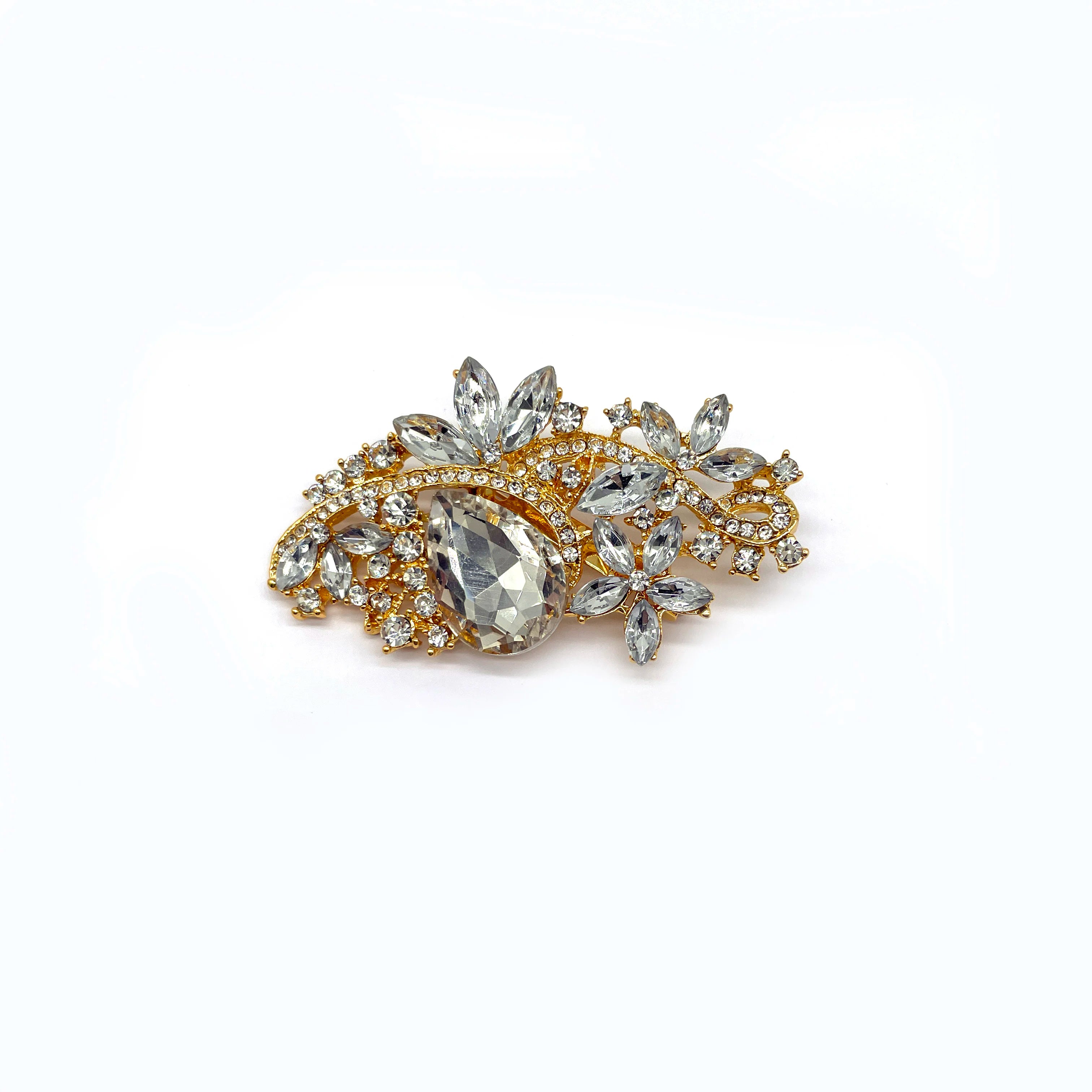 Korean Version of Rhinestone Corsage  Hot Selling Acrylic Glass Brooch Pin Clothing Brooch