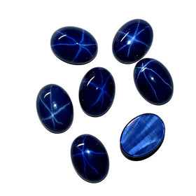 Wholesale Price Six Ray Sapphire Loose Gemstones Oval Star Sapphire Jewelry Making Stone
