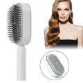 Hair Brush Comb Massage Scalp Wooden Detangle Dry Nylon Self Cleaning Hairbrush Shampoo Brush Hair Scalp Massager
