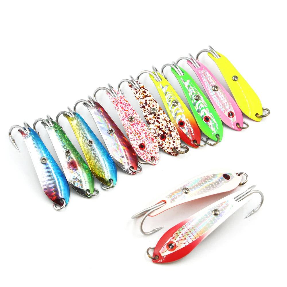 5cm 7.5cm 9cm 20cm Multicolor Ocean Boat Spoon Bait Forged Drone Big Spoon Trolling Bait Metal Fishing Lure