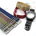 ODM/OEM Yunse New Arrive 1.6mm Thick W Pattern Breathable Nylon Smartwatch Band 20mm 22mm with Adjustable Stainless Steel Buckle