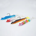 Selco Soft Fishing Lure with Lead Jig Head Weighted Sinking Bait for Predator Fish Targeting
