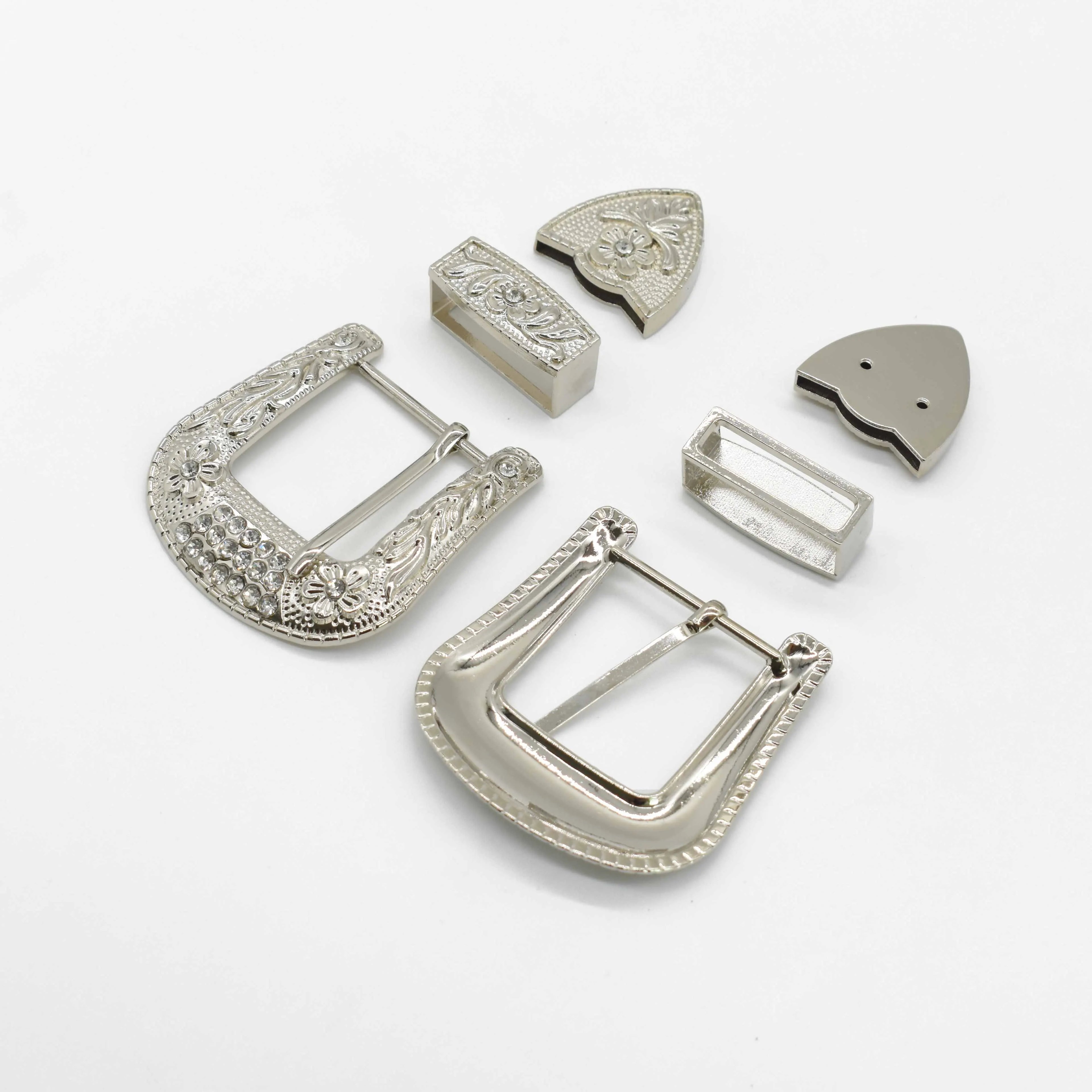 Double Men's Belt Buckle Western 3-Piece Suits Drill Point Some Paint Custom Buckle Buckle for Belts Maker