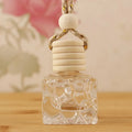 8ML Hanging Glass Car Diffuser Bottle Air Freshener Perfume Glass Fragrance Aroma Car Diffuser Bottle With Wooden Cap