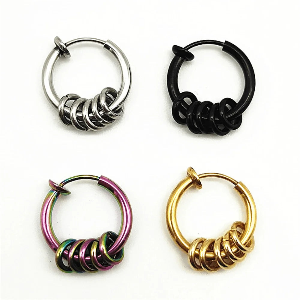 High Polish Stainless Steel 1 Earring for Men Jewelry Earrings