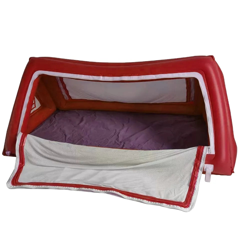 Waterhan New Design Outdoor Inflatable Four-season One Bedroom Camping Tent Tube Type Structure Oxford Canvas 2 Persons